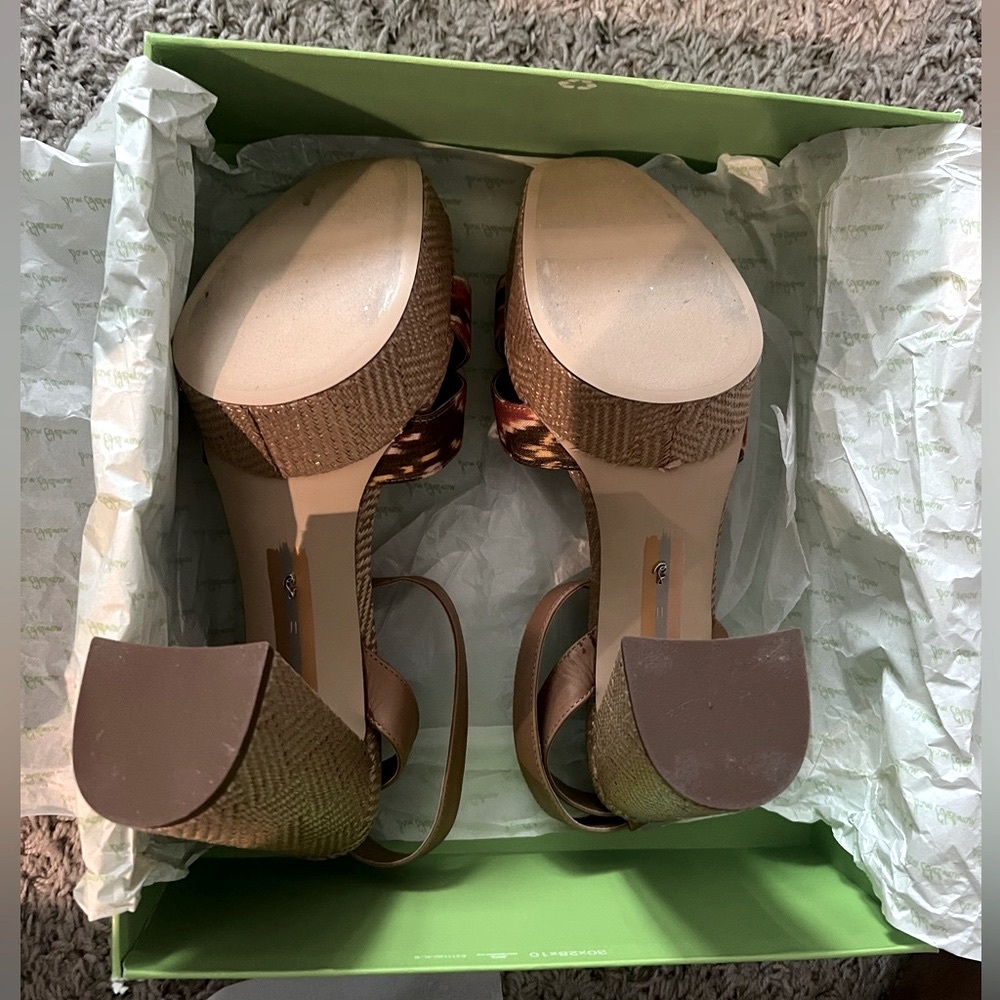 Sam Edelman Nolita Platform Sandals, Orange Multi Size 11, New in Box £150 - Picture 10 of 15